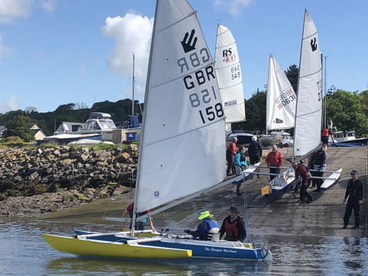 Kippford Launching on Day 1